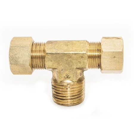 #72 5/16 Inch X 1/4 Inch Lead-Free Brass Compression MIP Tee